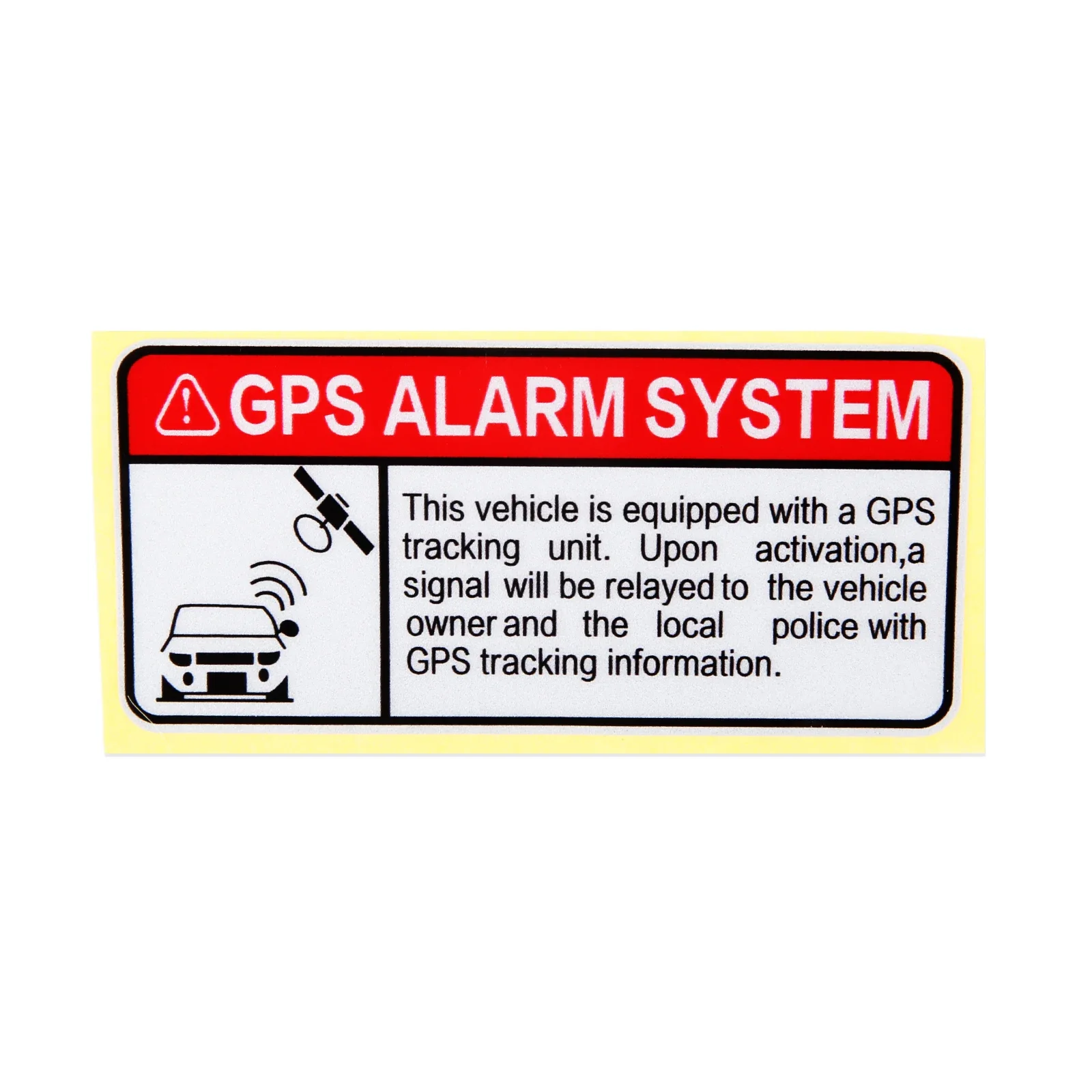 1pc Warning GPS Tracking Alarm System Automobile Stickers Anti Theft Decals Reflective Type Car Stickers for Motorcycle