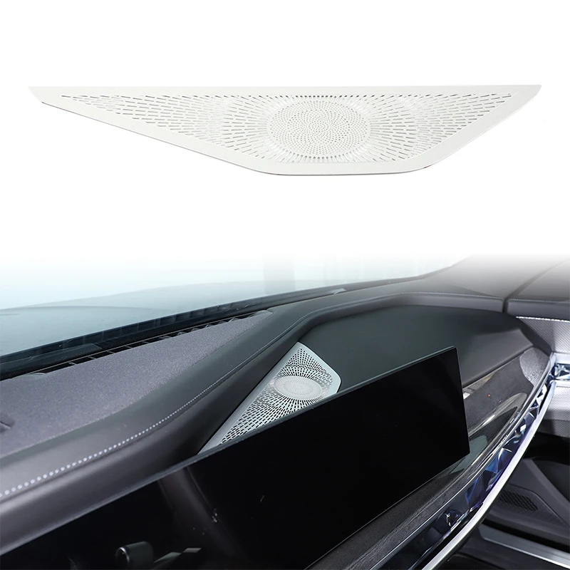 

For BMW 7 Series G70 2023 2024 Stainless Steel Car Central Control Dashboard Speaker Mesh Cover Car Interior Accessories