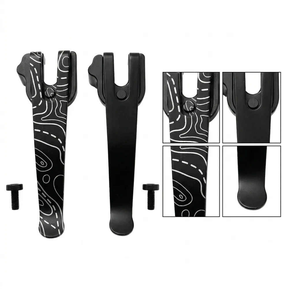 91MM Low Profile Waist Bag Mount Clip Multi Function Hand Gear Stainless Steel Secure Holder Outdoor Daily Replacement Accessory