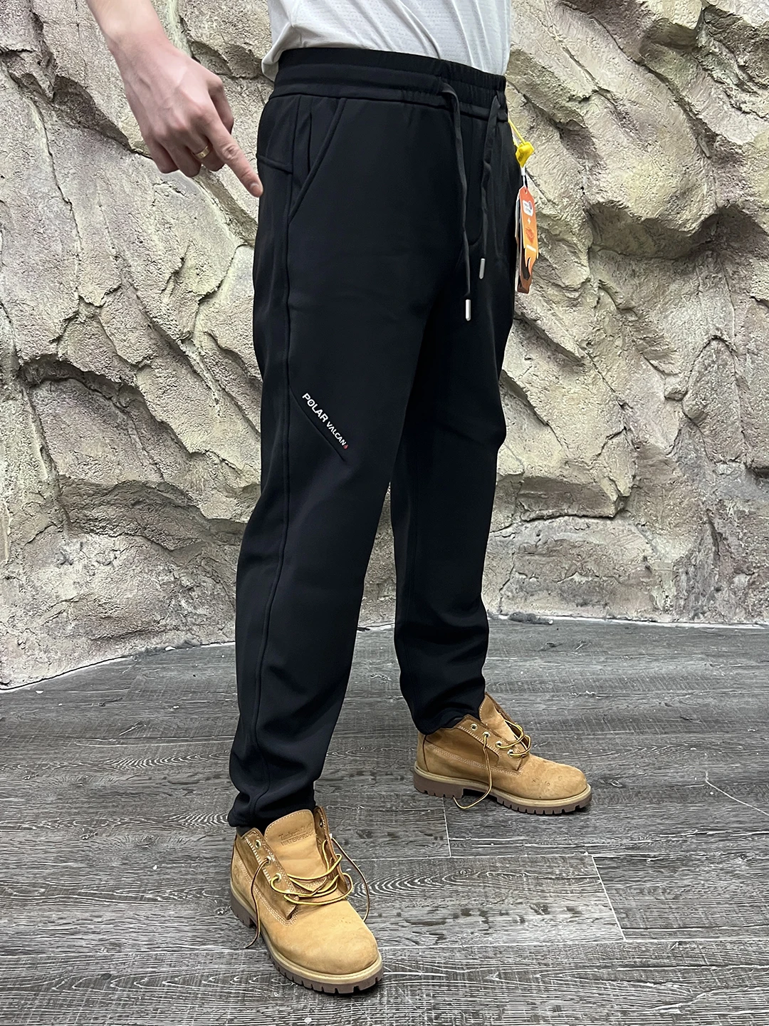 الحرارية Fce Cosite Thiened مستقيم الساق سراويل تقليدية الرجال الخريف الشتاء لون نقي النايلون دنة الثلجي التضاريس بنطلون