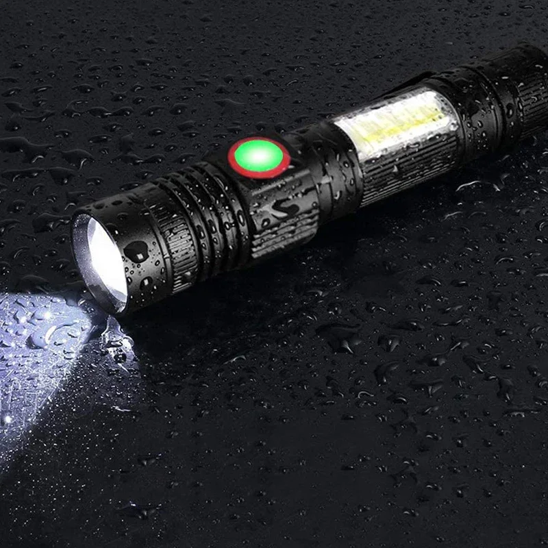 Linterna LED ultrabrillante recargable por USB, luz de bicicleta T6, batería 18650, para ciclismo al aire libre