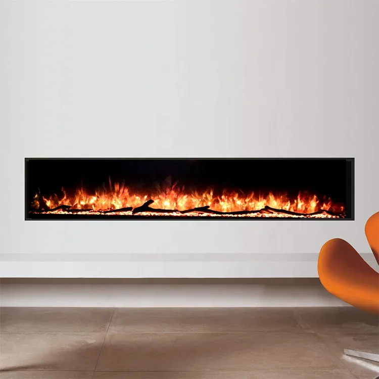 40 50 60 70 80 90 Inch Modern 3D Media Wall Fireplace Electric Artificial Fireplaces