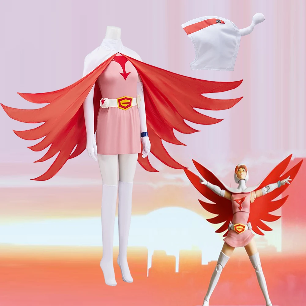 

Anime Cosplay Jun the Swan Costume Disguise Ninja Uniform Women Fantasia Dress Suit Halloween Carnival Party Battle Outfits