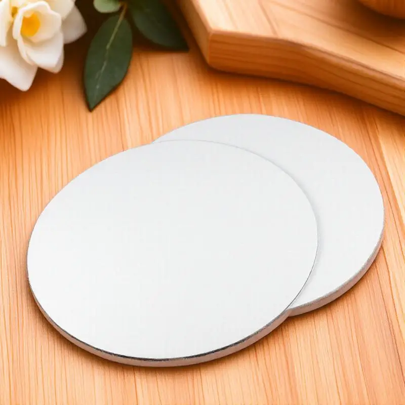 

6pcs 30Cm Round Board Blank Stretched Painting Surface For Oil Acrylic Tempera Art Diy Wall Decor Canvas Panels Painting