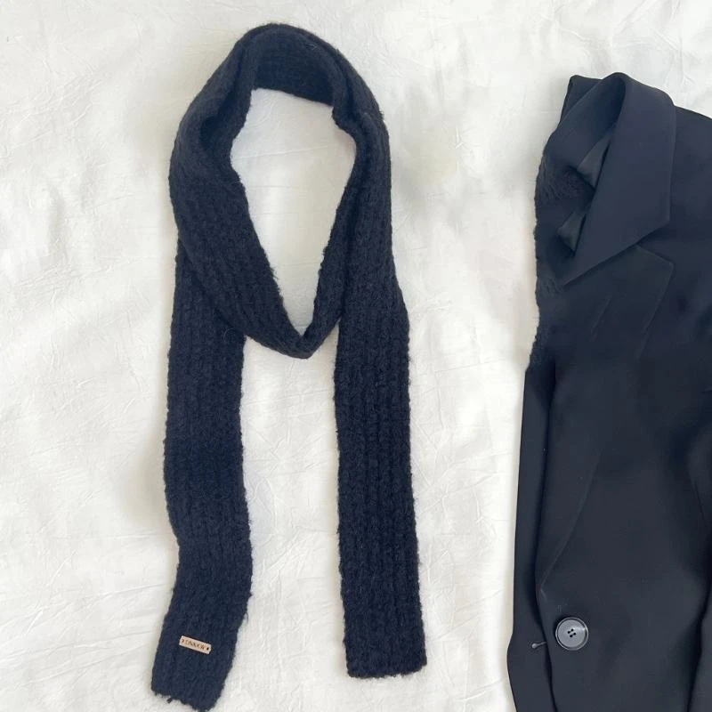 

Versatile Scarf for Girls Winter Decorative Scarf for Student Maillard Styling