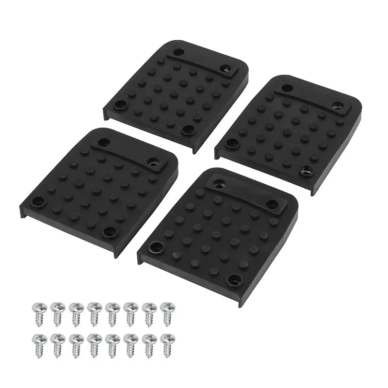 Rubber Foot Pads for Dry Stilts Optimized for Gypsum Board Hanging and Ceiling Grid Work on Horizontal Vertical Surfaces