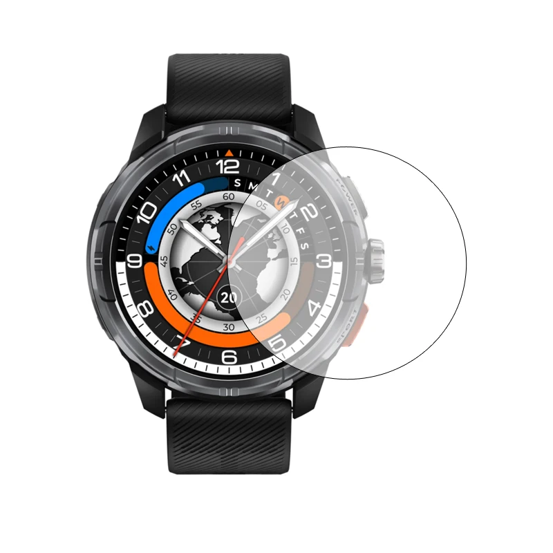 Película protetora de vidro duro para smartwatch haylou solar ultra protetor de tela capa acessórios de proteção para relógio inteligente