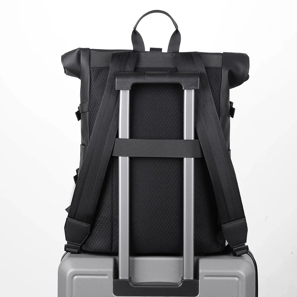 Trendy new fashionable versatile men's backpack casual simple anti-splashing backpack high school student schoolbag