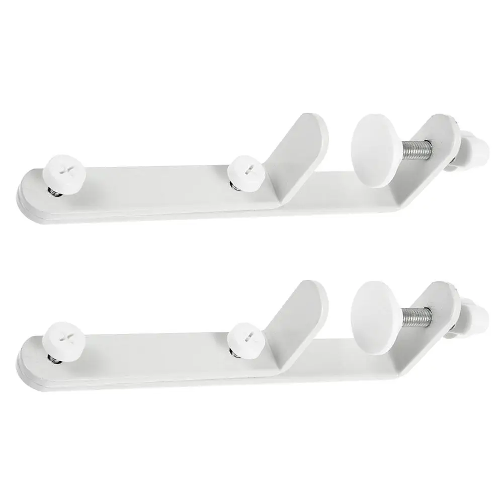 2PCS Pegboard Panel Support Brackets Tabletop Table Clamp Connector No-drill stand-alone Tabletop Shelf Connecting Parts Holder
