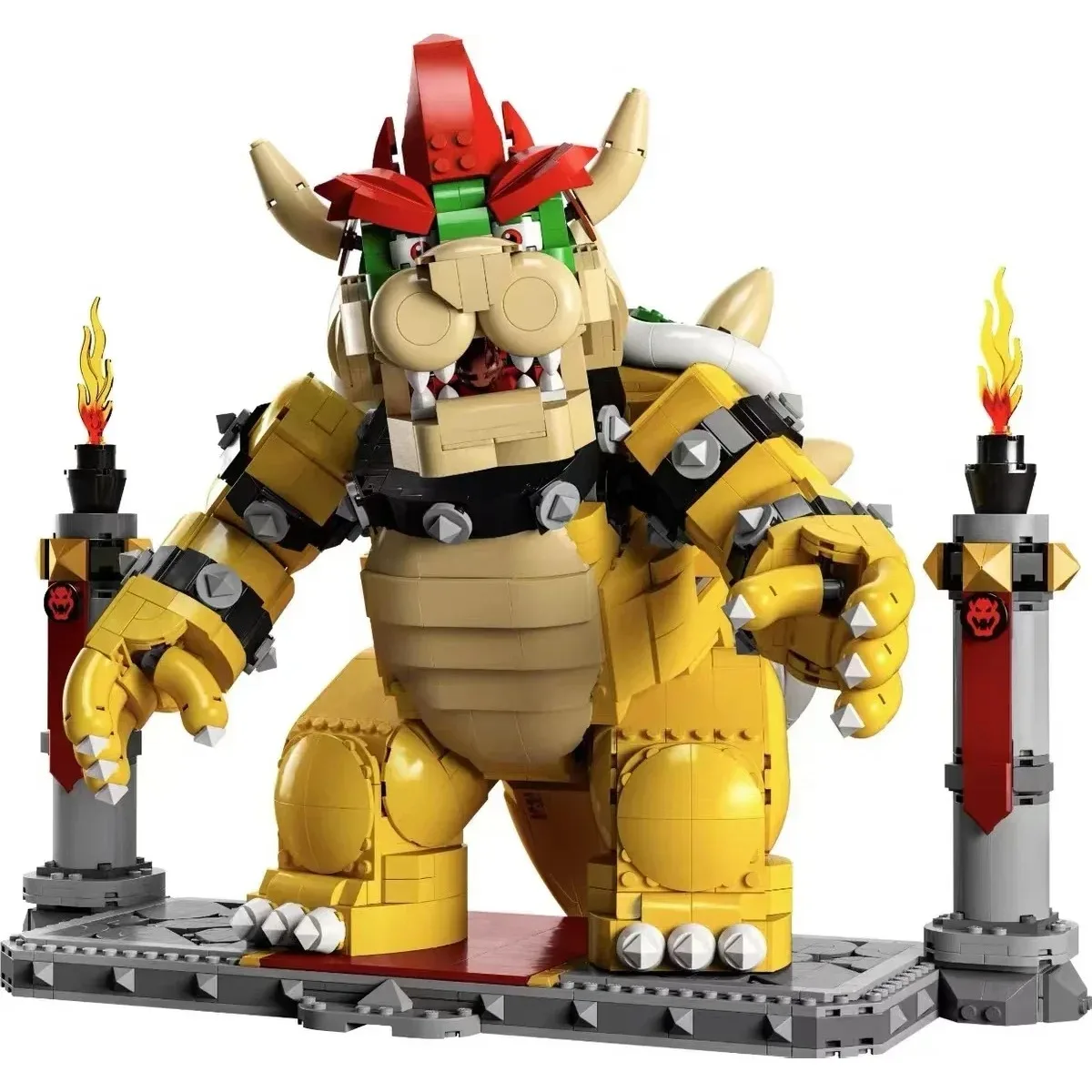 2024 mainan laris The Mighty Bowser kompatibel Model 71411 proyek bangunan untuk dewasa anak-anak hadiah blok mainan bata bongkar pasang