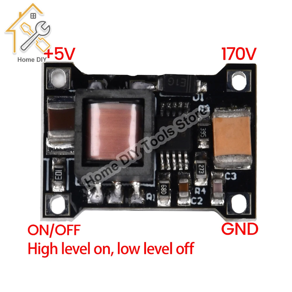 Boost Módulo de Alimentação de Alta Tensão para Nixie Tube Glow Clock Magic Eye Qs30 In14 In-12 dc 5v-9v a 170v dc