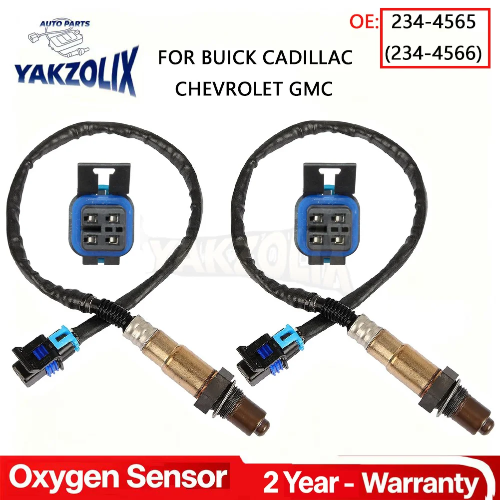 2 sensores de oxígeno O2 (3.6L) de 4 cables, delantero y trasero, para Chevrolet Traverse, Caprice, Impala, Cadillac XTS, GMC Acadia, Canyon
