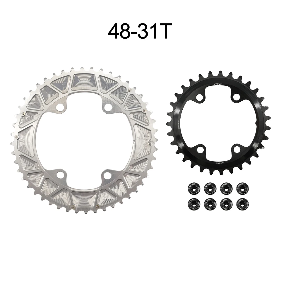 シマノ GRX 用 ダブルチェーンリング 46-30T 48-33T