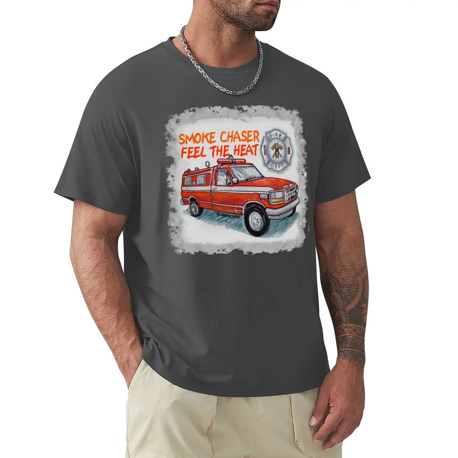 Firefighter Fire Rescue T-Shirt cute tops sweat quick-drying heavyweights designer t shirt men