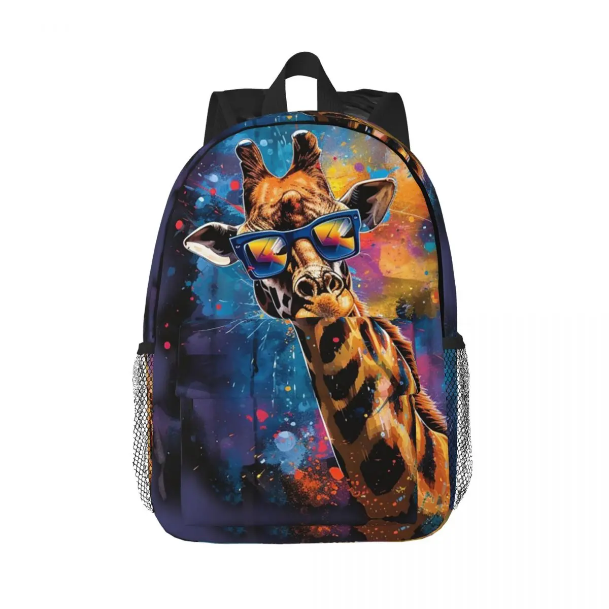 

Giraffe With Glasses Backpack Daypack Large Capacity Boys Girls BookBag Shoulder Bags for Men Women Kids School Bag