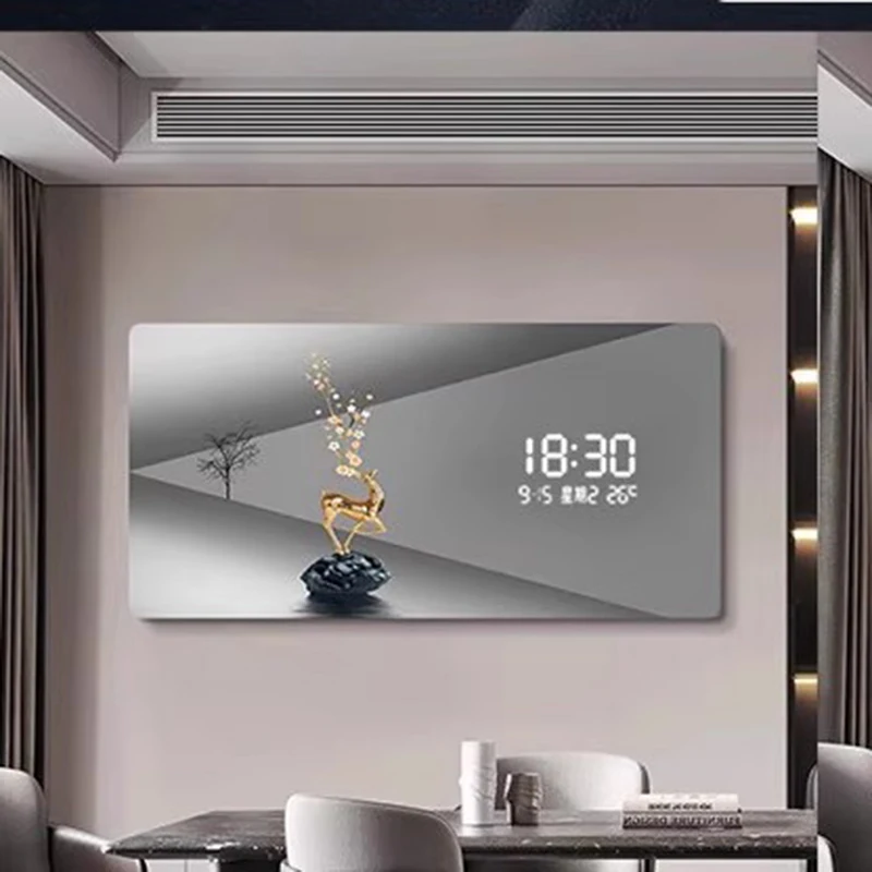 

Premium Original Wall Watch Clock Electronic Smart Classic Bedroom Wall Clock Digital Luxury Reloj Pared Living Room Decor