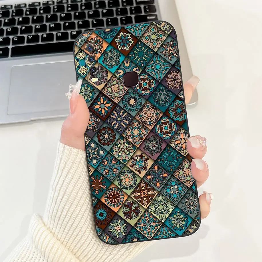 ل Vivo Y11 2019 1906 حافظة شعبية زهرة فراشة لينة الحلوى سيليكون عدسة الغطاء الواقي ل Vivo Y12 Y12i Y15 Y17 الإسكان #5