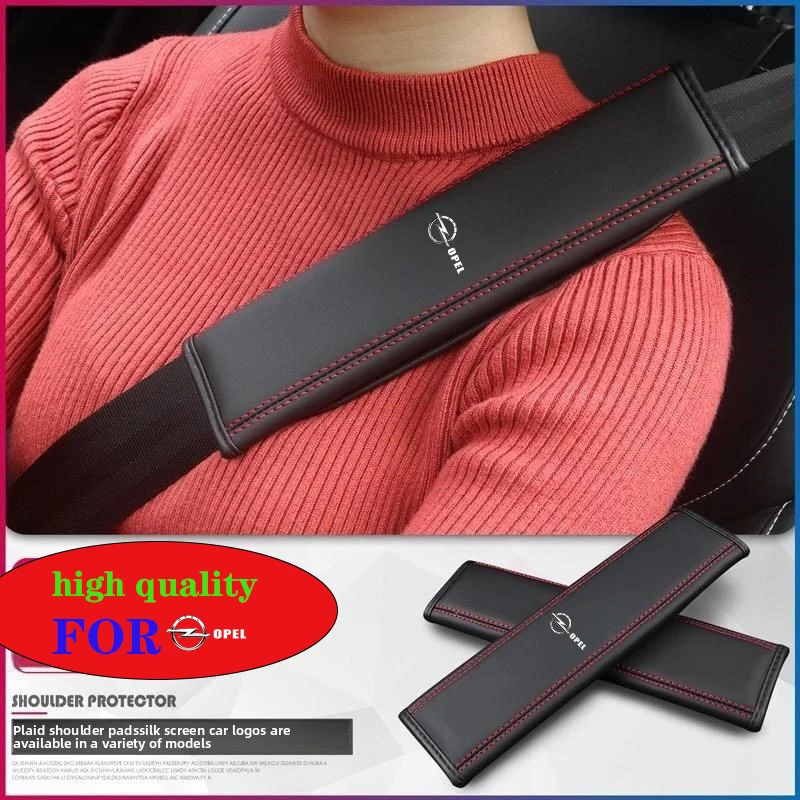 

Car Seat Belt Shoulder Covers Comfortable Guard Safety Neck Cushion For Opel Astra j Insignia Astra g Corsa Zafira Mokka Vivaro