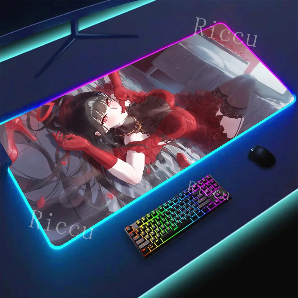 RGB الأزرق الأرشيف Tsukatsuki ريو أنيمي فتاة الحمار أنيمي ماوس الوسادة ألعاب مكتب الألعاب الكمبيوتر المحمول ألعاب الملحقات الفئران لوحات المفاتيح هنتاي