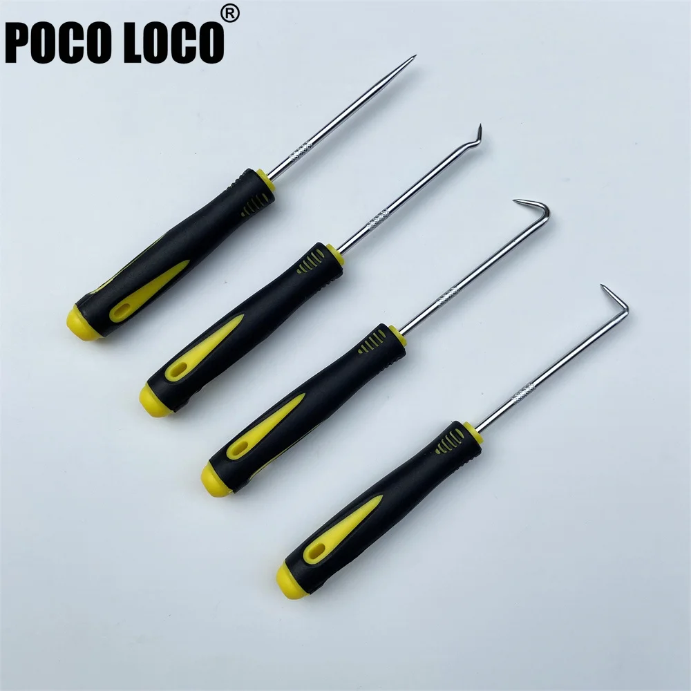 4Pcs Oil Seal Screwdrivers Set Car Auto Vehicle Pick Hooks for Garages General-Plumbers Mechanics Workshop Car Tools