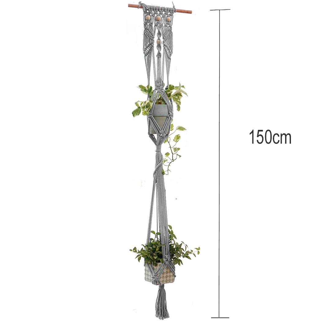 New arrival handmade macrame flower holder indoor plant hanger