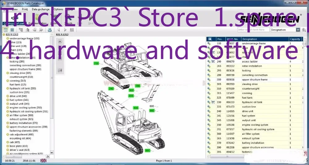 

TruckEPC3 Sennebogen 821.5.1212 Model WorkShop Manual DVD