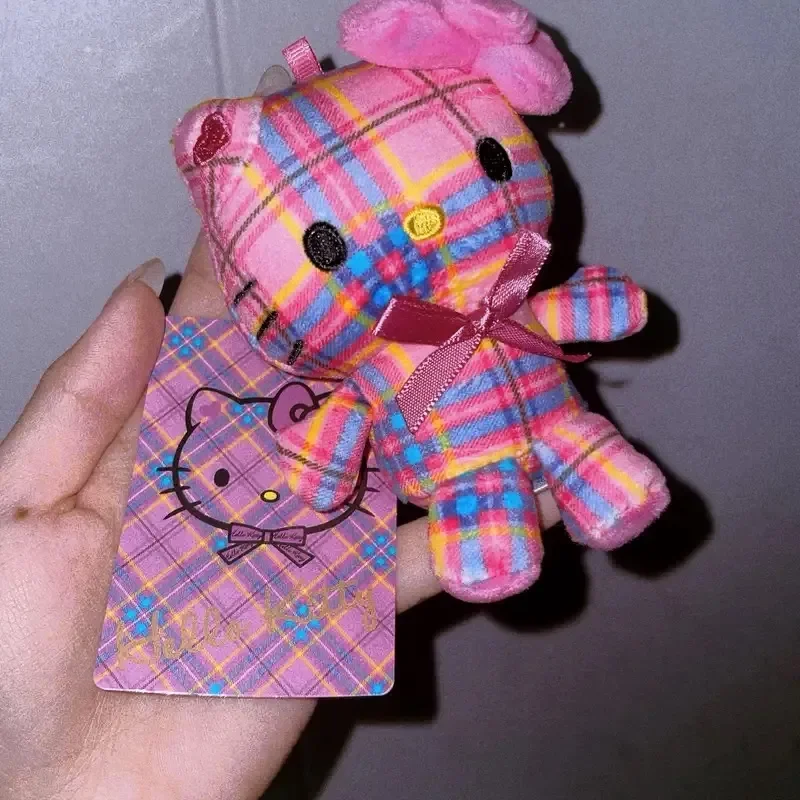 

Hello Kitty Pendant Cute Cartoo Originality Grid Series Backpack Pendant New 50th Anniversary Limited Edition Pendant Gifts