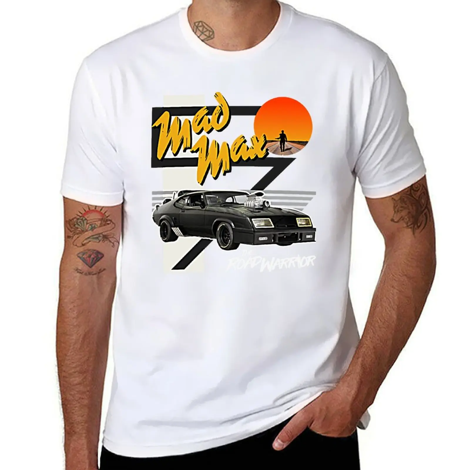 Mad Max The Road Warrior V8 Interceptor T-Shirt anime t shirts oversize graphic t shirts for man T-shirt