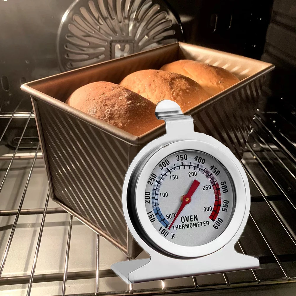 50°C~300°C/100°F~600°F Stainless Oven thermometer Kitchen Food Mini Dial Stand Up Temperature Meter Baking Tool