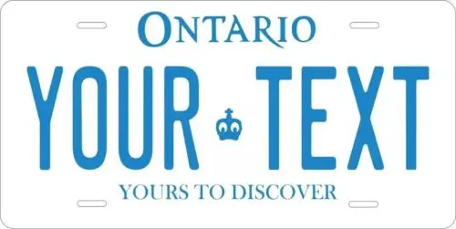Ontario 1997 Custom State License Plate Personalized 12