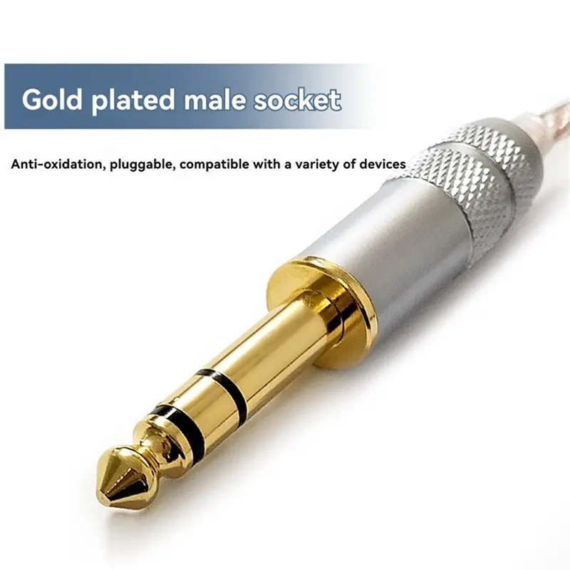 N91R-2X Audio Adapter Cable 4.4Mm Female To 6.35Mm Male To Female HIFI Decoding Audio Stereo Hifi Balance Conversion Cable
