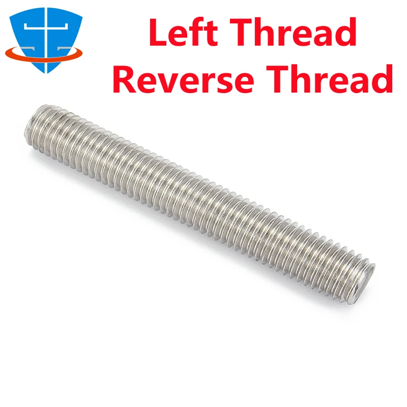 

DIN975 M4 M5 Invert Thread Bar Bolt 304 Stainless Steel Full Thread Stud Left Thread Wire Thread Rod Reverse Thread Tooth Stick