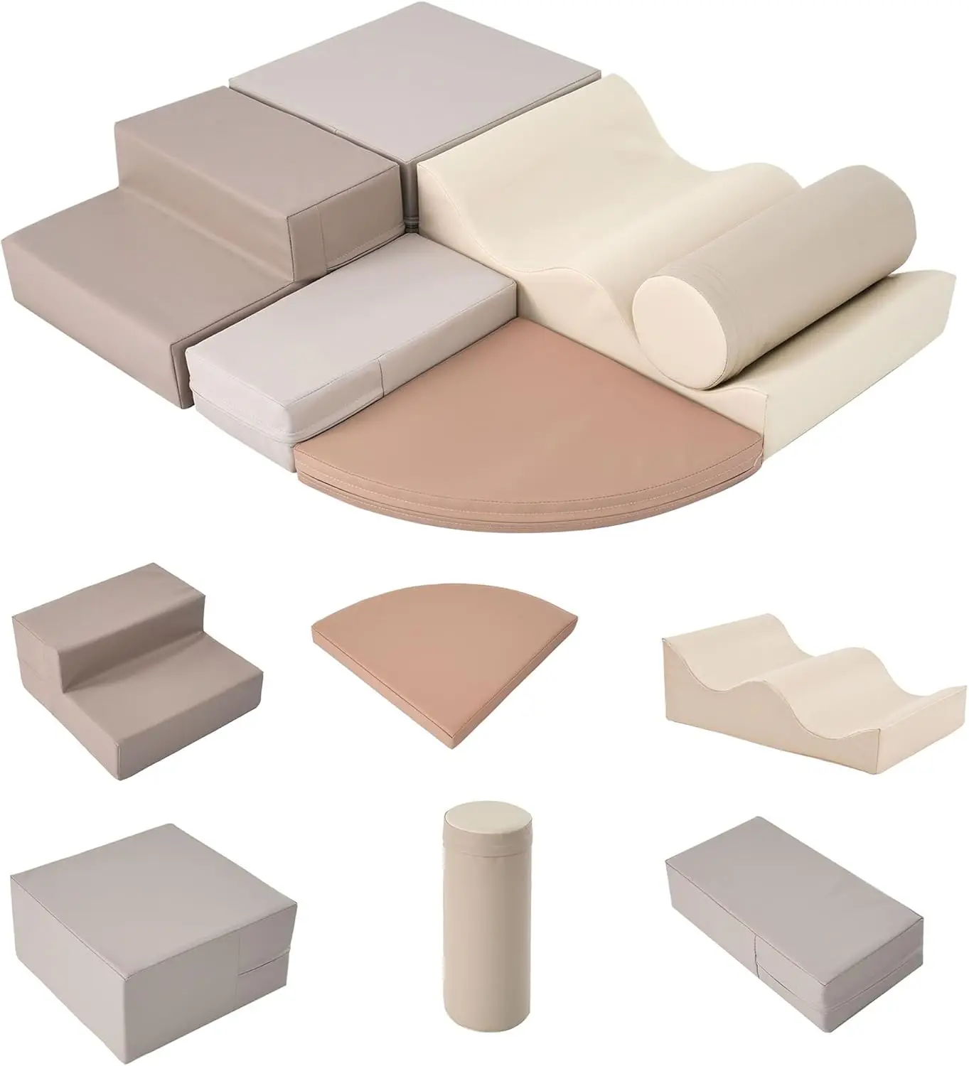 

Игрушки для восхождения для малышей, мягкий игровой набор для восхождения и ползания, домашние детские мягкие пенопластовые блоки для скалолазания, ползания, 6 предметов