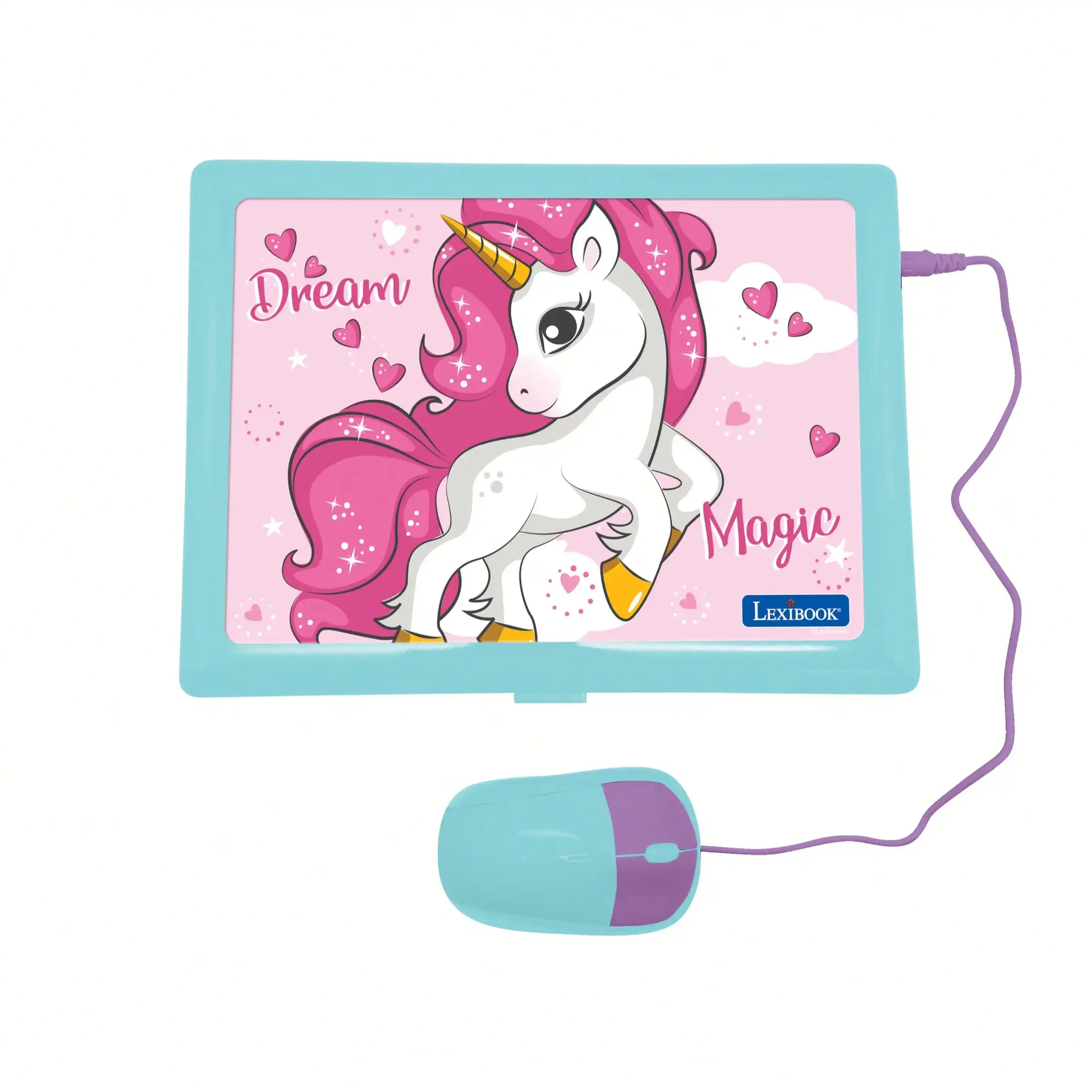 Unicorn Bilingual Talking Educational Laptop Toy, 124 Learning Activities in English & Spanish, Interactive Learning Machine, Preschool Early Education Toy, Birthday Holiday Gift for Toddlers Boys Girls