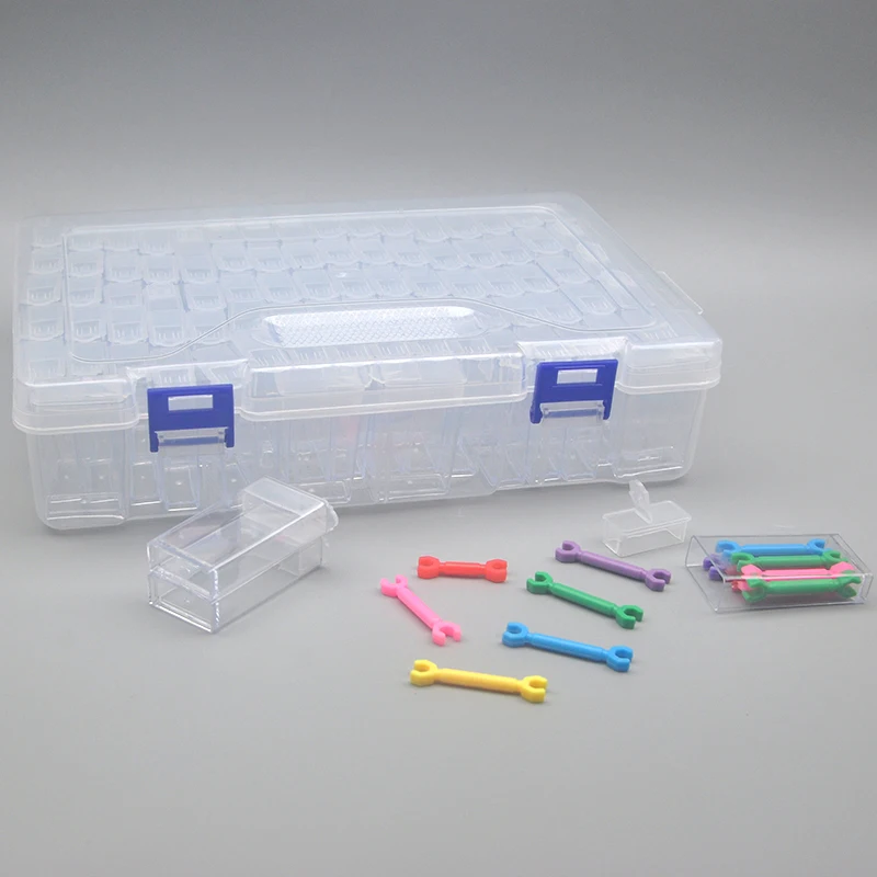 Boîte à Pièces et Gadgets, Rangement d'Engins de Pêche, Boîte à Jouets, Boîte à Poussière Amovible Multi-Compartiments