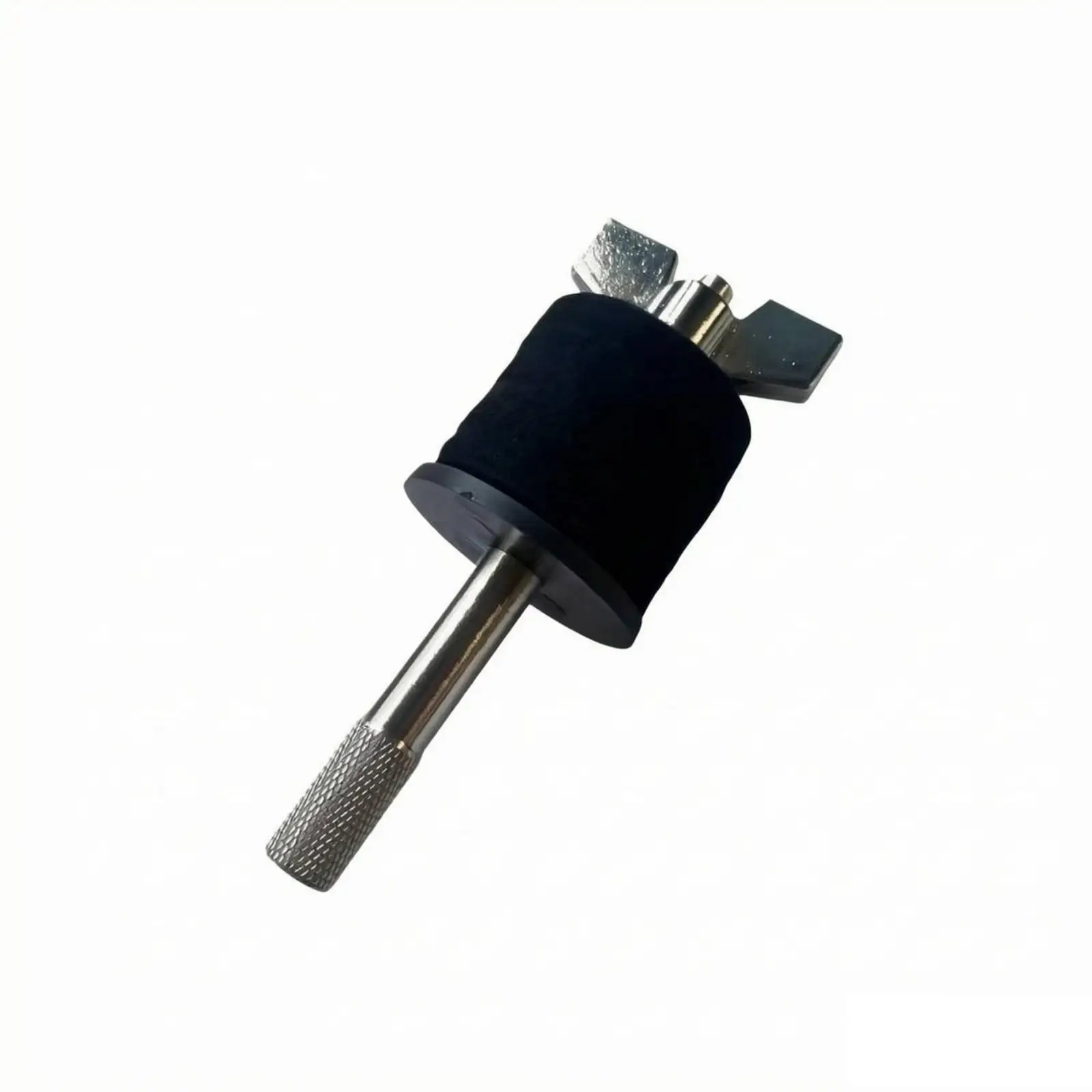 Cymbal Stacker Mount for Drum Set Steel Hardware with Black Cushion Grip Secure Wingnut Fastener for Stacked Cymbal Setup on