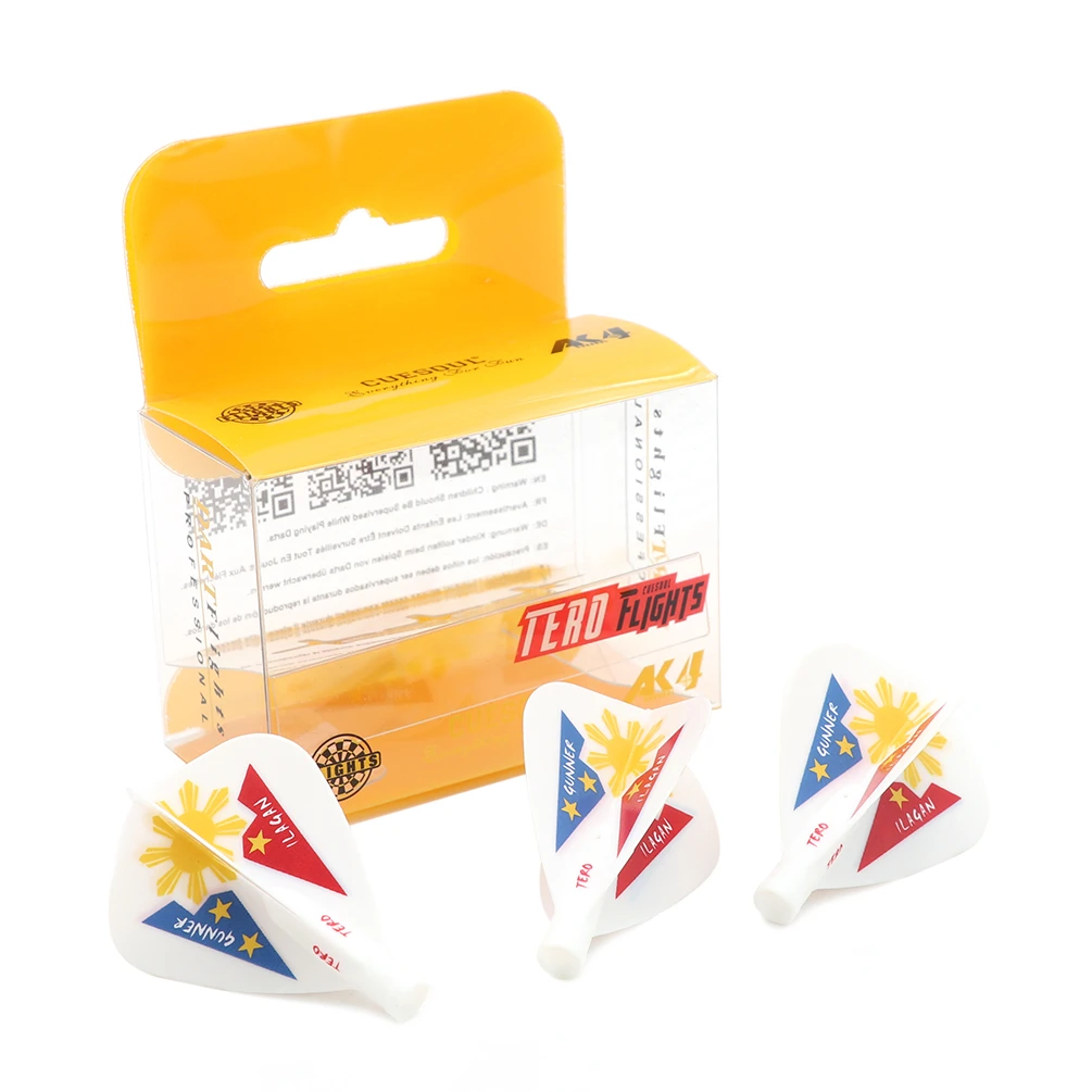 رحلات رمي السهام من CUESOUL TERO AK4 على شكل طائرة ورقية، عبوة من 3 قطع