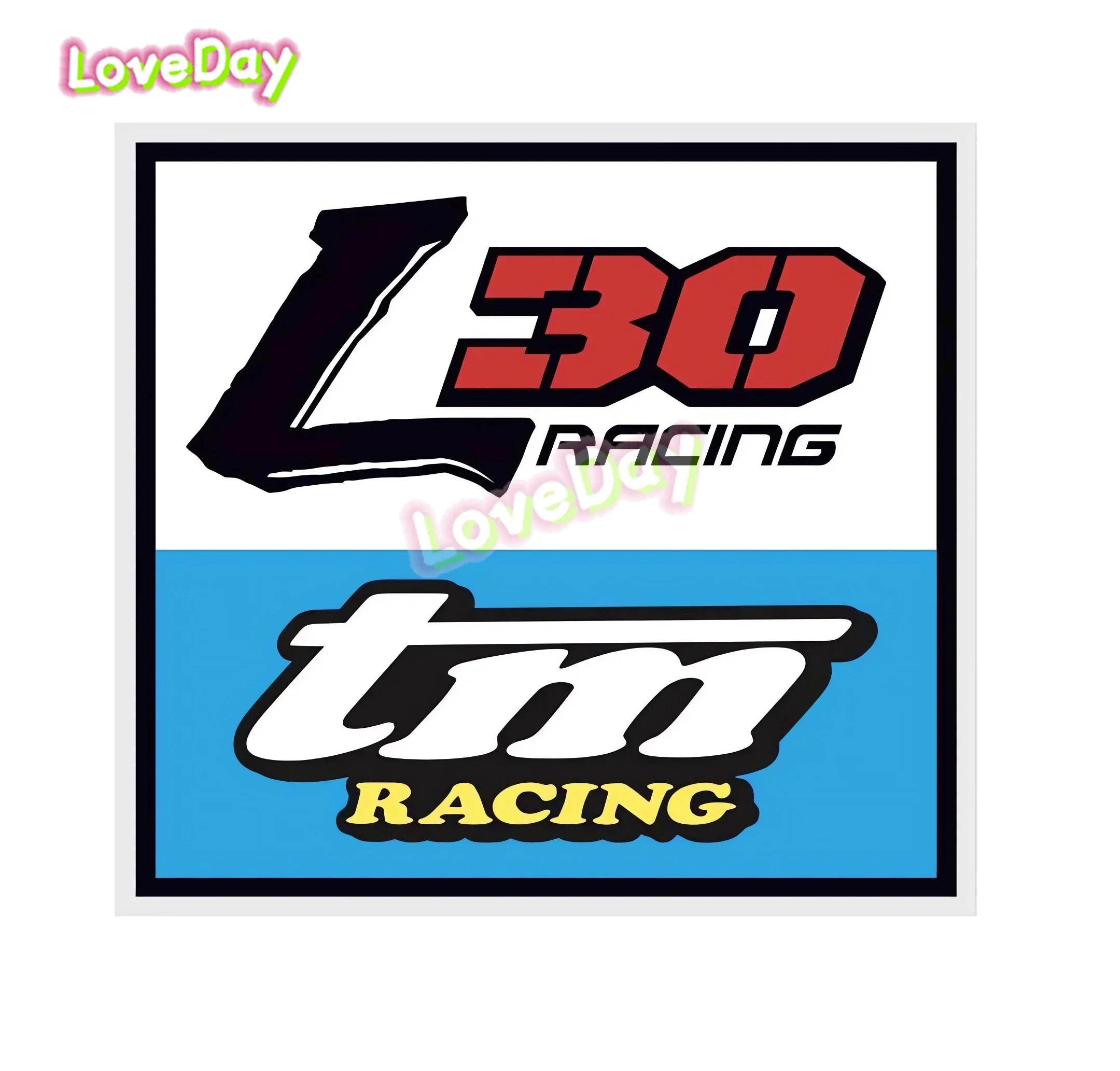 ملصقات سباق TM موتوكروس كارتينج سيارات رياضية ملصق مائي من الفينيل لتزيين جرافيتي السباق