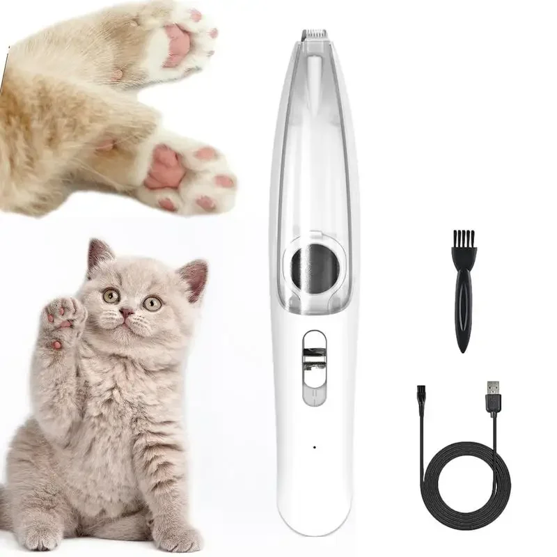 Low Noise Dog Hair Clipper For Paw Fur Grooming Vacuum Pet Hair Cutting Machine Trimmer Shaver For Dog Cats Eyes Ears Face