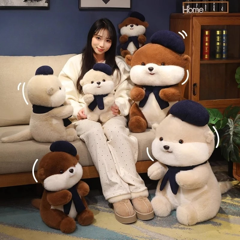 

The Mightily Cute Beaver Plush - An Ultra-Soft & Charming Cartoon Buddy! Your New, Adorable Stuffed Animal for Snuggles!