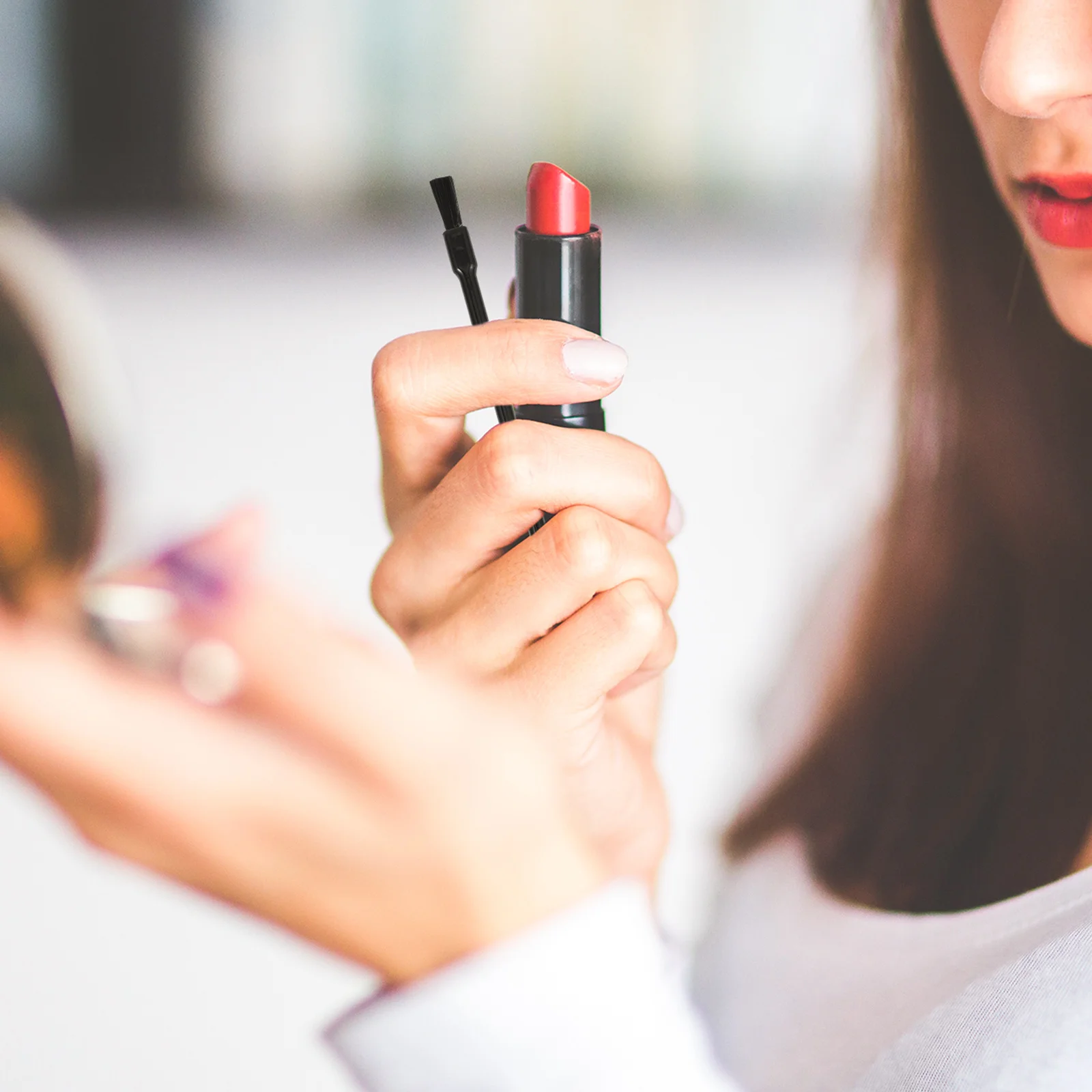 100 stücke Einweg Pinsel Lip Gloss Applikatoren Set Kunststoff Lip Make-Up-Tools Für Kosmetik Anwendung Tragbare Schönheit Liefert