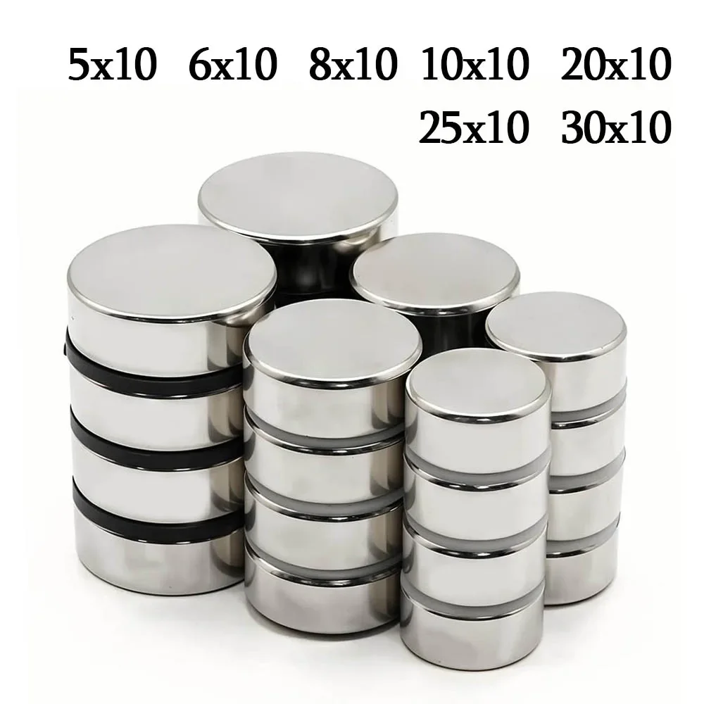 Super Strong Round Neodymium Magnet Powerful Magnets N35 small Permanent Magnetic NdfeB Refrigerator Magnet 30x10 10x10 20x10mm