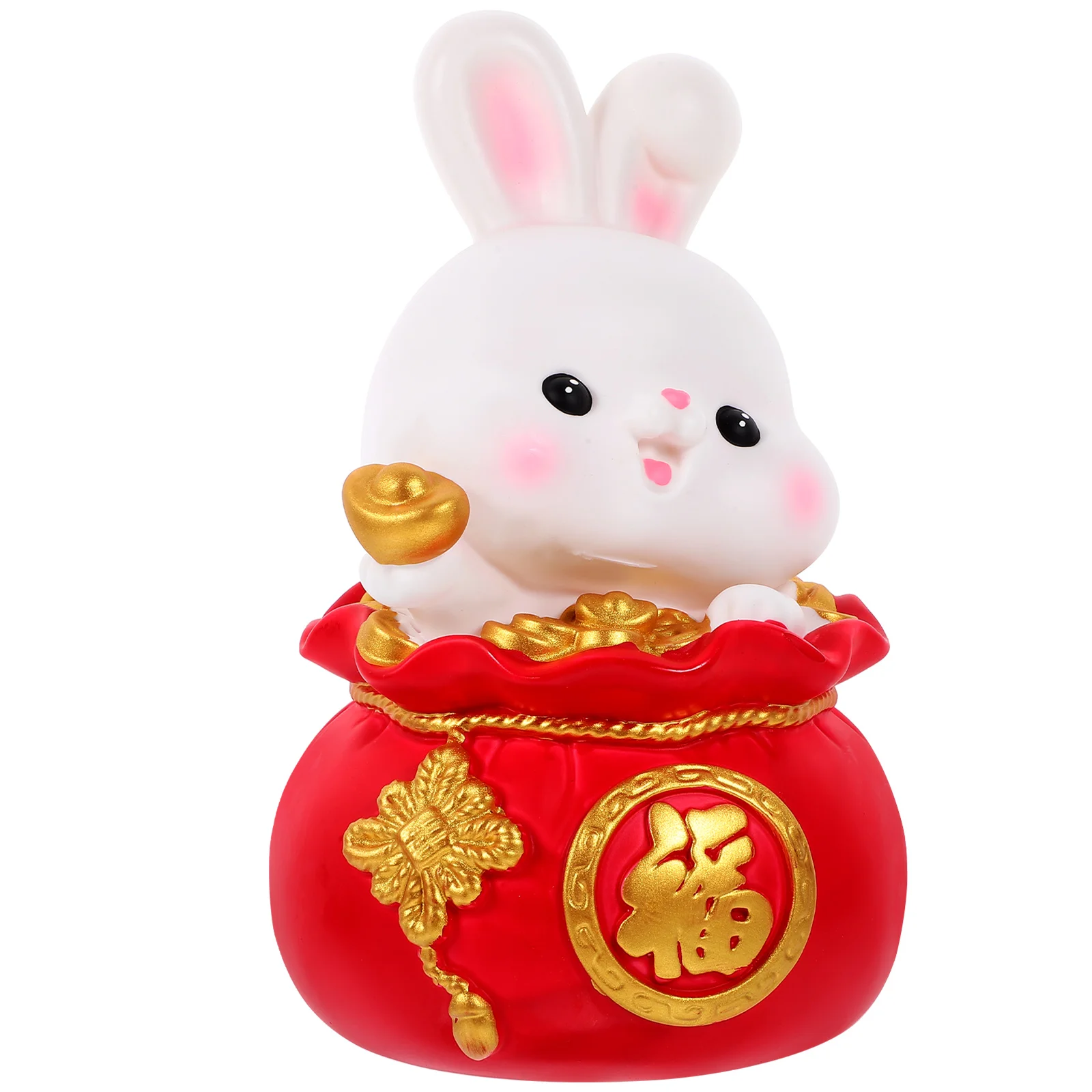 

Savings Rabbit Shape Large Capacity Desktop Ornament Vinyl Piggy Bank Kids Girls Cartoon Money Jar Bunny Coin Container Teen