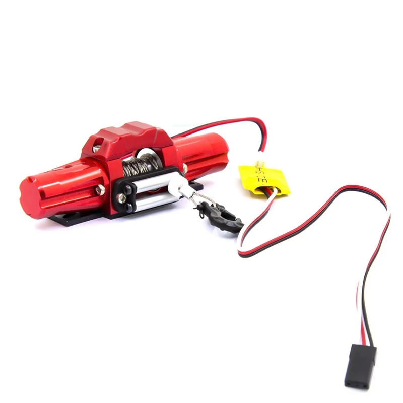 Double Motor Metal Simulated Winch for 1/10 RC Crawler Car RC4WD D90 Axial SCX10 TRAXXAS TRX4 KM2 Parts Accessories