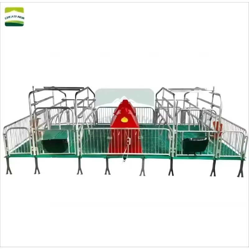 Cast Iron Pig Breeding Pen Equipment Farm Fencing Stall for Sow Farrowing Made of Steel Plastic and PP Animal Cages
