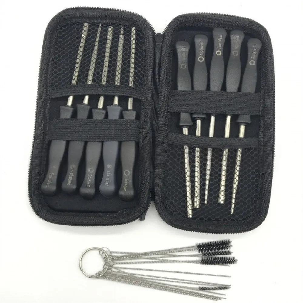 10PCS 10 Unique Screwdriver Carburetor Adjustment Tool Zipper Carry Case Matching Brushes Carburetor Repair Tool Universal
