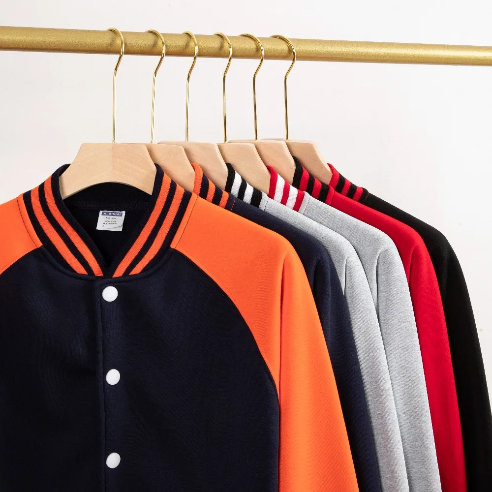 

Флисовая бейсбольная рубашка на пуговицах в британском стиле, американская спортивная мужская и женская осенне-зимняя свободная куртка