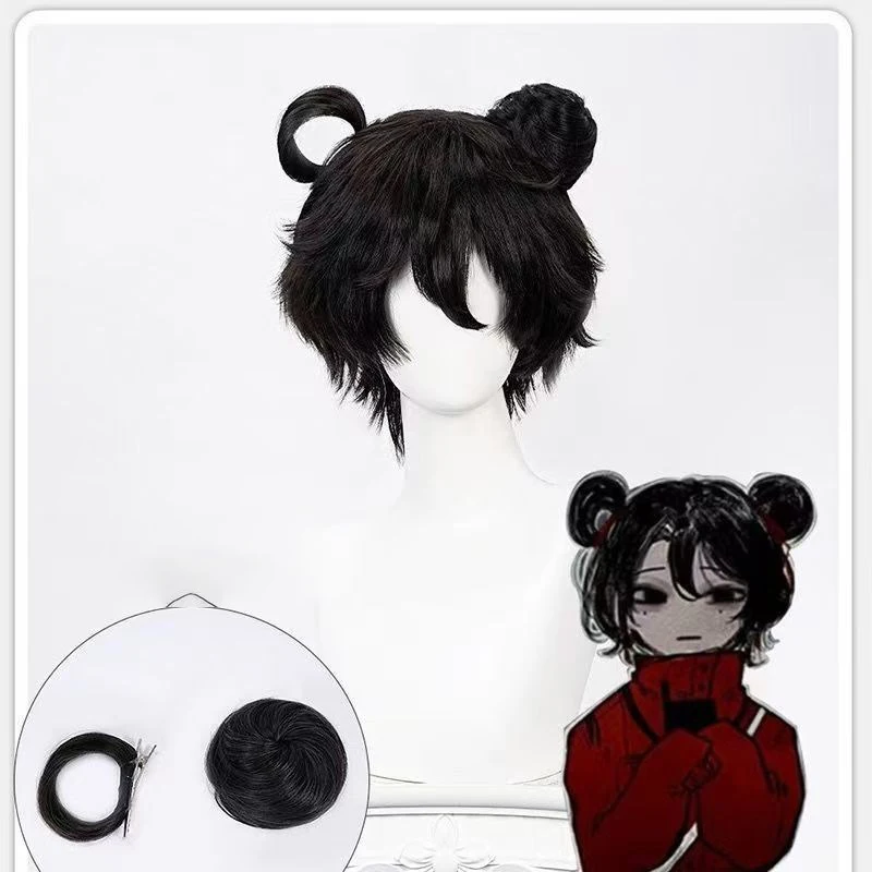 Gioco The Seventh Day's Strange Cos Parrucca modellante Li Yuting Ruolo Simulazione Copricapo Festival musicale Lady Copricapo Panino Acconciatura