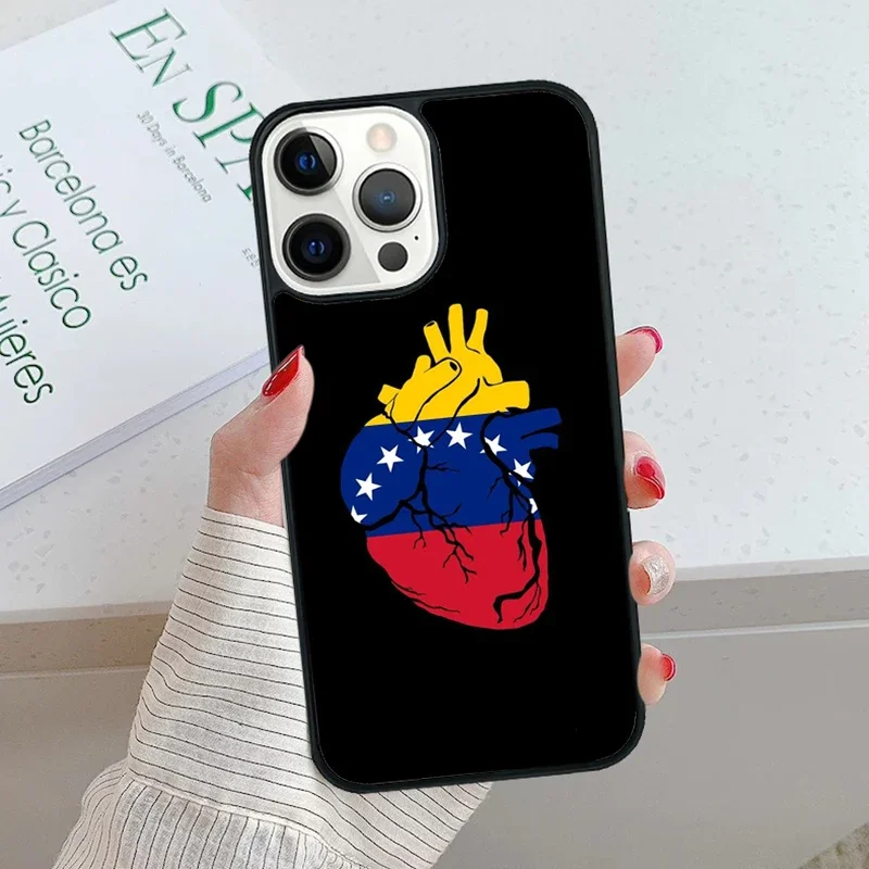 Tampa da caixa do telefone para o iPhone, bandeira de Venezuela, Apple 8 mais 7, 6S, XR, X, XS, SE, 15, 14, 13 pro máximo, Coque 12, 13 Pro Máx, 2020