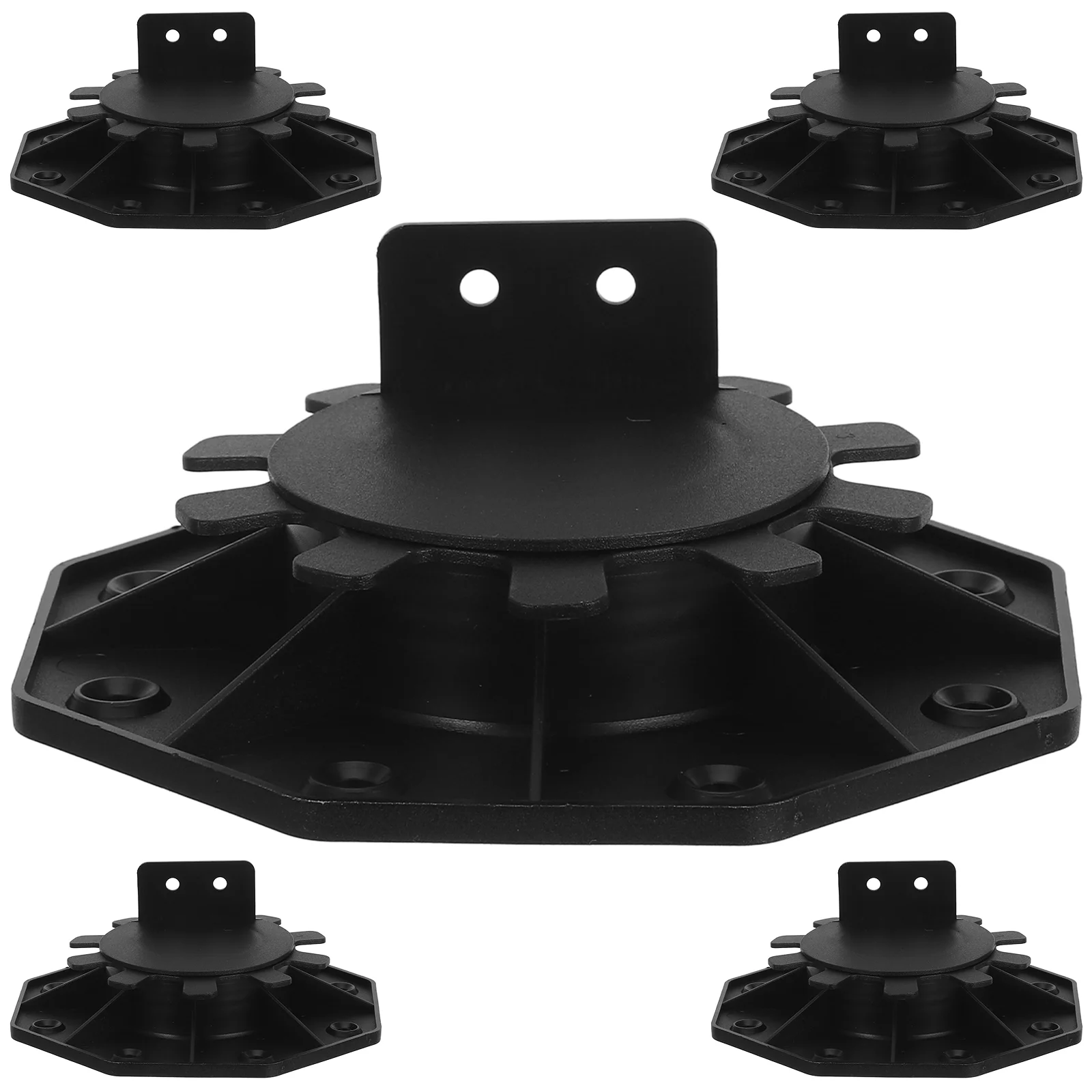 5 Pcs Base Lift Kit Adjustable Deck Support Pedestal Paver Pedestals Supports Floor